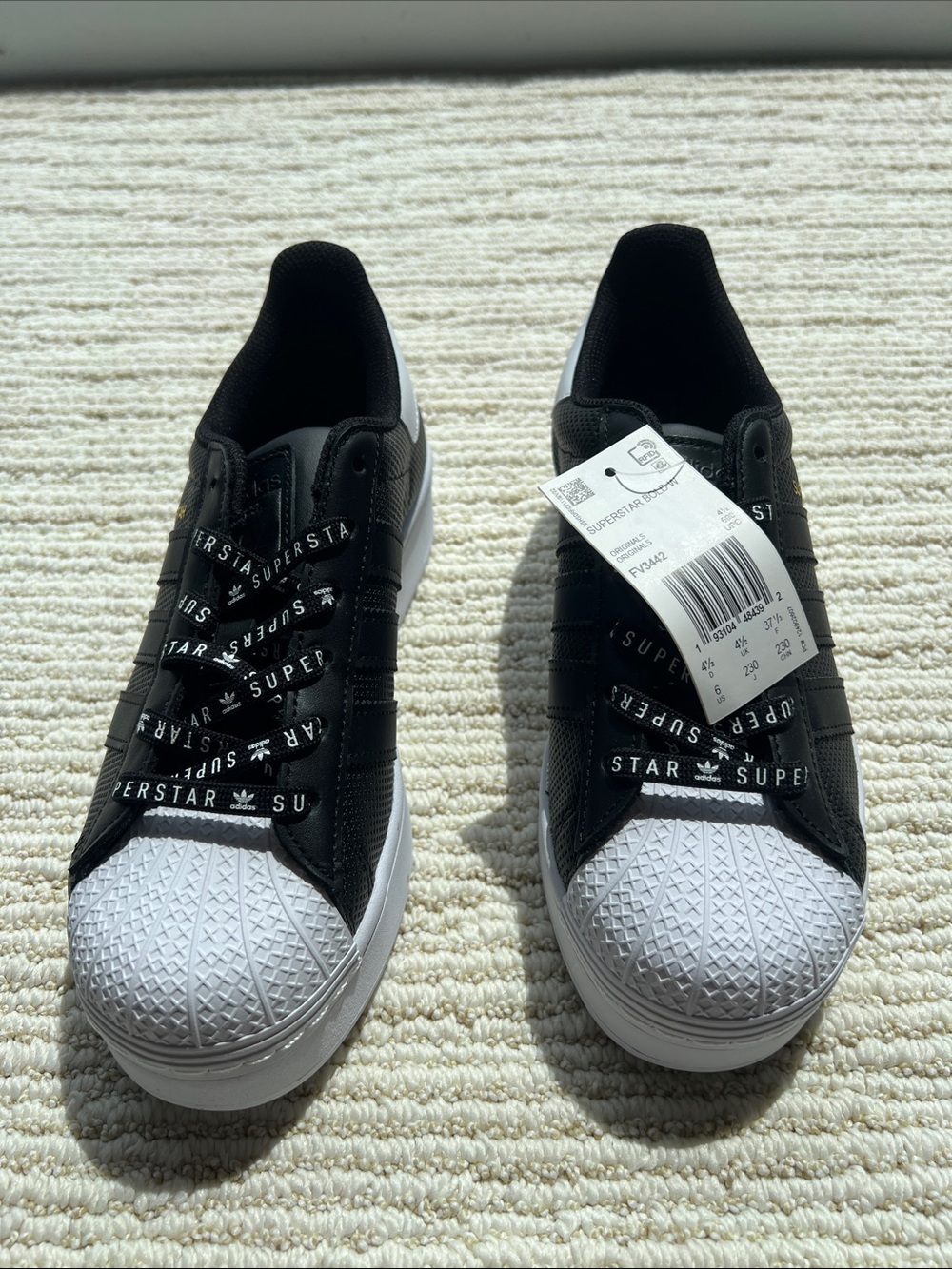 adidas Superstar Platform Sneakers - Black/White